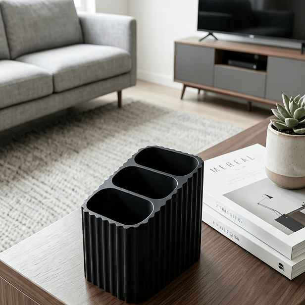 TEMU Organizér na dálkové ovládání, snadný vlnitý design, prémiový plastový materiál, umístění na konferenční stolek do obývacího pokoje, úložný k