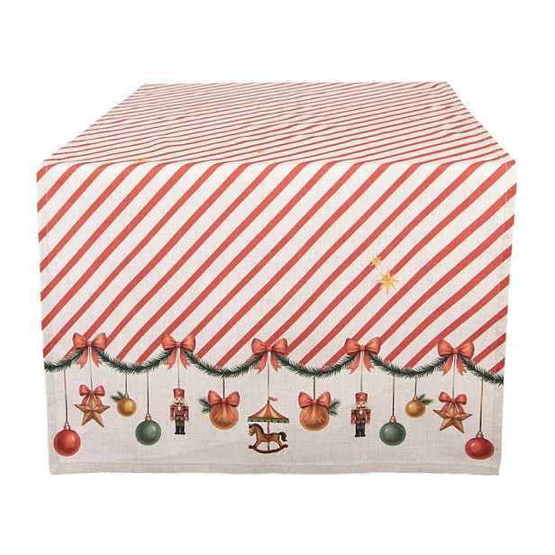 Vánoční bavlněný běhoun Christmas Carousel Dream - 50*140 cm Clayre & Eef