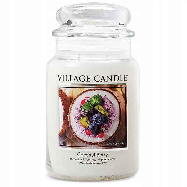 Velká svíčka Coconut Berry Village Candle