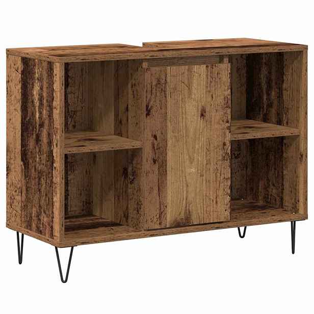 vidaXL Koupelnová skříň Staré dřevo 80 x 33 x 60 cm Kompozitní dřevo
