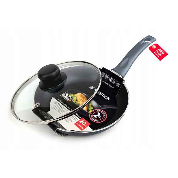 Pánev Ambition Graphite Povrchová Úprava Ilag Basic Indukce 20 CM Víko