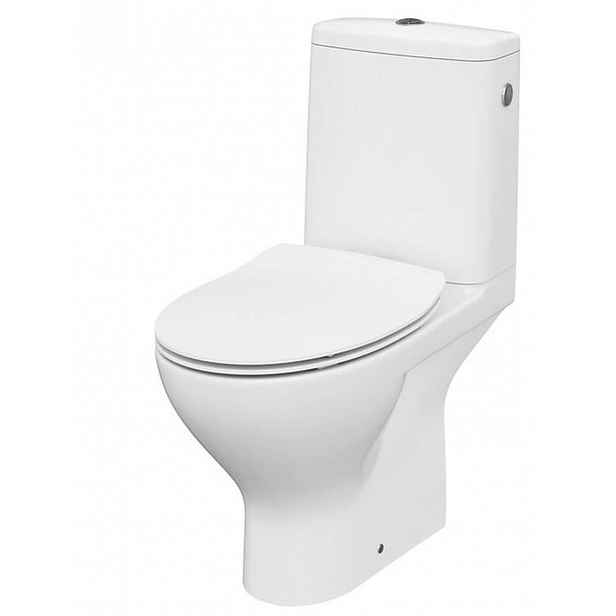 Cersanit Moduo - WC kombi se sedátkem SoftClose, vario odpad, boční napouštění, CleanOn, bílá K116-029