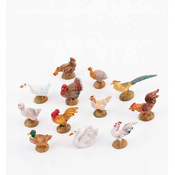 Figurky Do Betlému „Kuři a ptáci“ Betlém Pro Figurky O Výšce 10 cm Fontanini