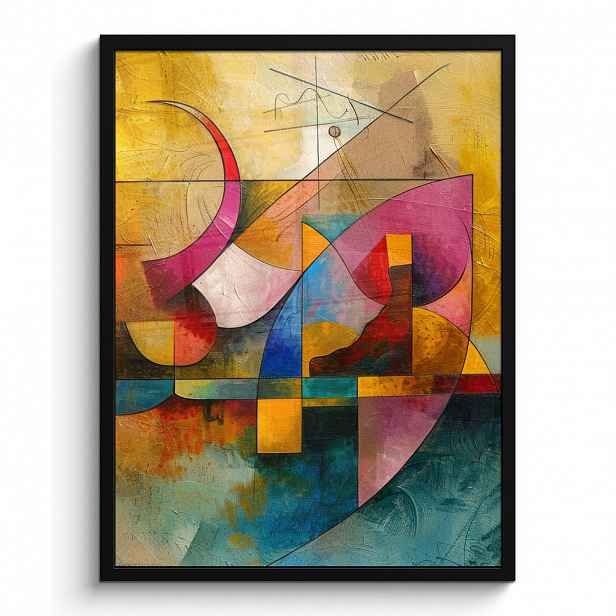 MuchoWow PLAKÁT V RÁMU Umění - abstraktní - moderní 60x80 cm