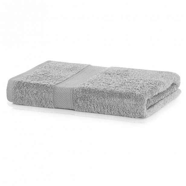 Šedá osuška AmeliaHome Bamby Silver, 70 x 140 cm