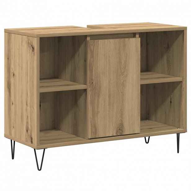 vidaXL Koupelnová skříň Artisanový dub 80 x 33 x 60 cm