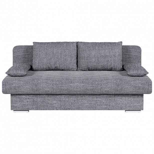 P & B ROZKLÁDACÍ POHOVKA, textil, kompozitní dřevo, šedá