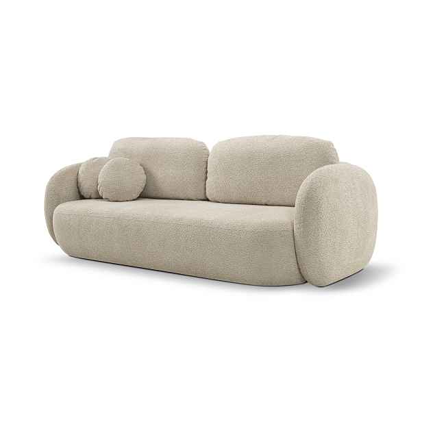 Laski Rozkládací pohovka Olio 238 cm Abriamo 03 bouclé béžová