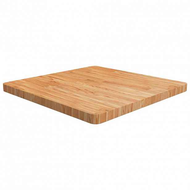 vidaXL Čtvercová stolní deska světle hnědá 70x70x4 cm ošetřený dub