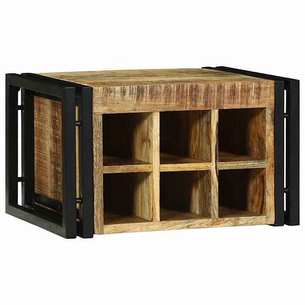 vidaXL Stojan na víno 2 ks 46 x 35 x 27,5 cm Masivní mangové dřevo