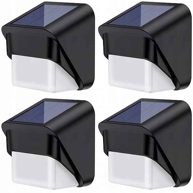 4x Solární Fasádní Lampa Venkovní Zahradní Nástěnné Svítidlo Led Rgbw
