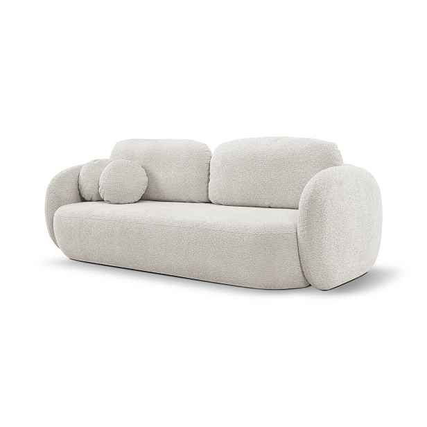 Laski Rozkládací pohovka Olio 238 cm Abriamo 05 bouclé světle šedá