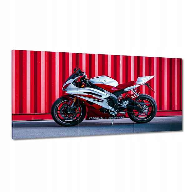 Obrazy 120x60 Bílo-červená Yamaha