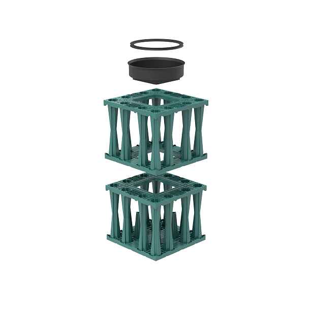 Šachta kontrolní Fränkische QuadroControl ST-A 800×800×1 980 mm 3 vrstvá