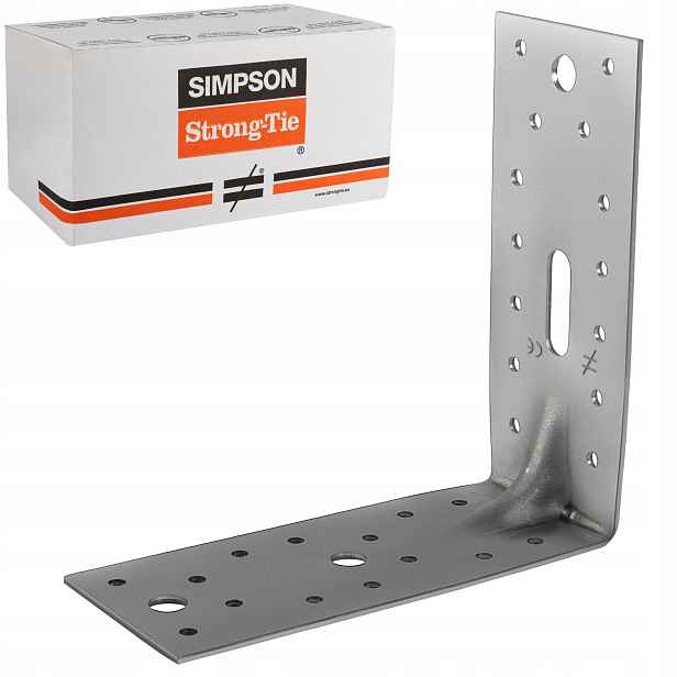 Tesařské spojky úhelníky 154x153x65 x 2,5 mm 50 Ks ocel Simpson E9/2.5