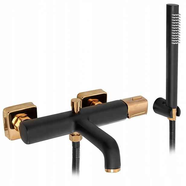 Vanová baterie Rea Salto Black Gold černá/zlatá moderní design