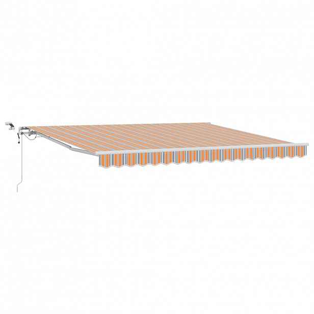 vidaXL Stahovací markýza Vícebarevný 400 × 350 cm Polyester