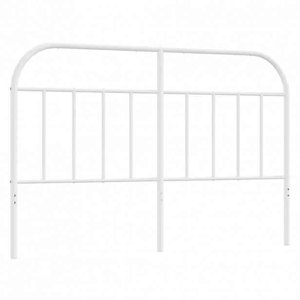 vidaXL Kovové náhradní čelo postele bílé 150 cm