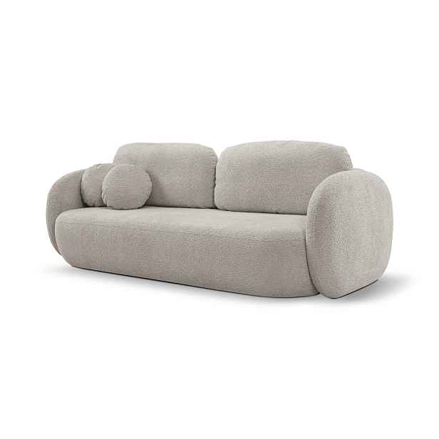 Laski Rozkládací pohovka Olio 238 cm Abriamo 06 bouclé šedá