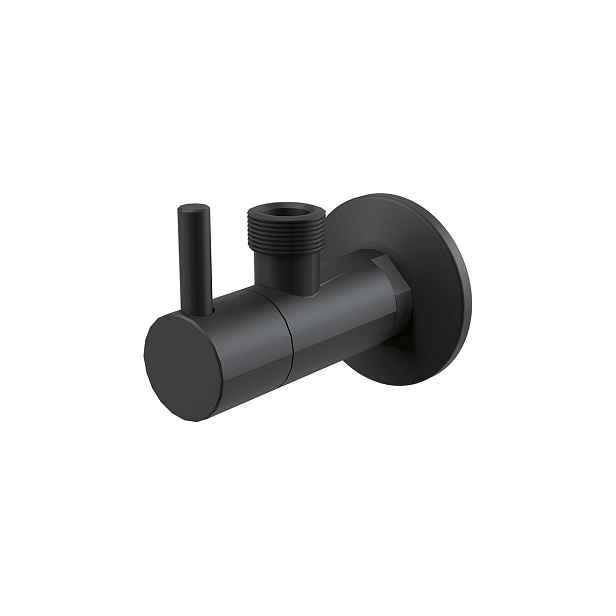 Ventil rohový Alca ARV003-BLACK 1/2"×1/2" s filtrem černá-mat
