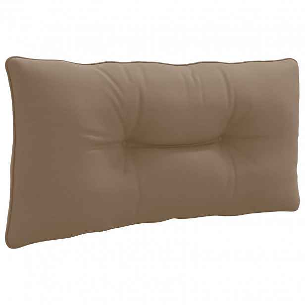 vidaXL Zádový polstr PUTTEN 100% polyester Taupe 80 x 40 x 10 cm