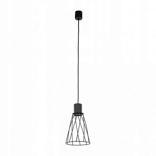 Závěsná lampa Modesto černá 1xGU10 16 cm Moderní Osvětlení Obývacího Pokoje