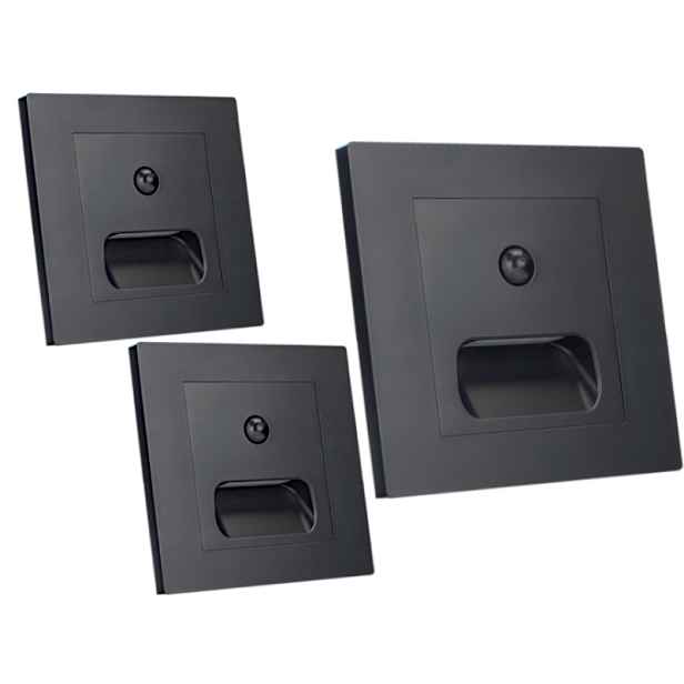 3x Led lampa 230V Nw Osvětlení schodů Detektor senzor pohybu soumraku