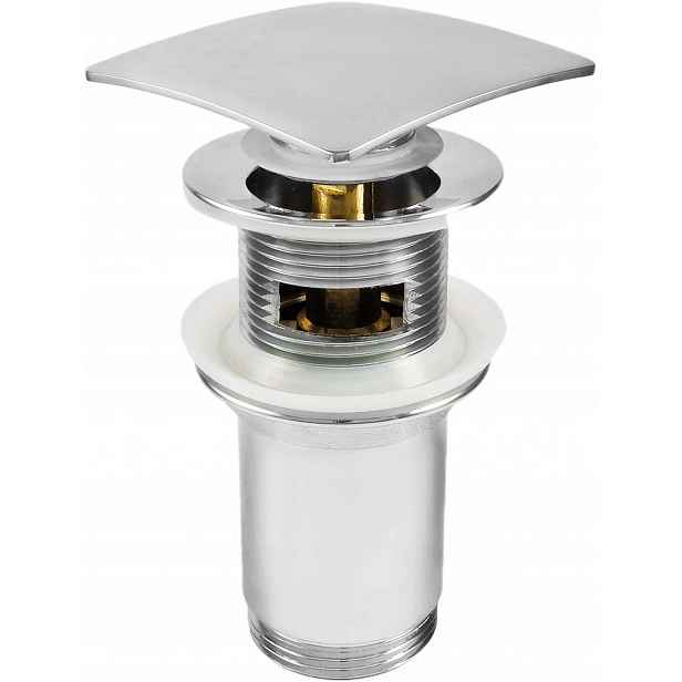 Deante Zátka Click-Clack chrom NHC_011U pro umyvadlo/bidet s pouzdrem.
