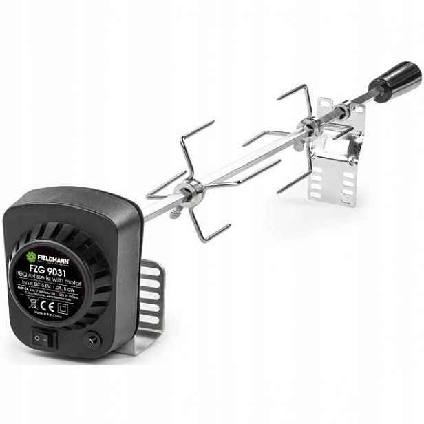 Fieldmann Fzg 9031 grilovací jehla s motorem 230V, 80cm, 2* 4-ramenná vidli