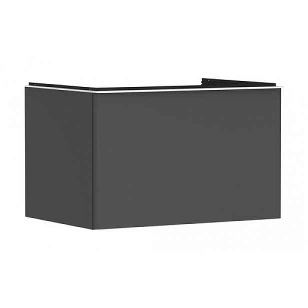 Skříňka pod umyvadlo pod desku Hansgrohe Xelu Q 78x49,5x55 cm šedá matná 54055700