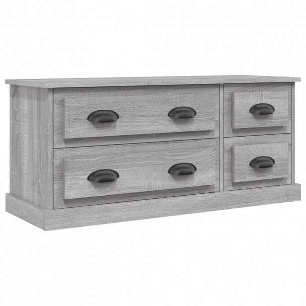 vidaXL TV skříňka šedá sonoma 100 x 35,5 x 45 cm kompozitní dřevo