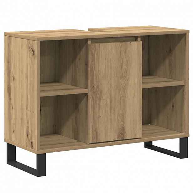 vidaXL Koupelnová skříň Artisanový dub 80 x 33 x 60 cm