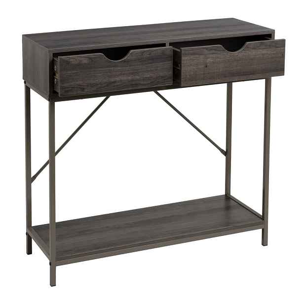 Hnědý konzolový stolek 30x80 cm – Casa Selección