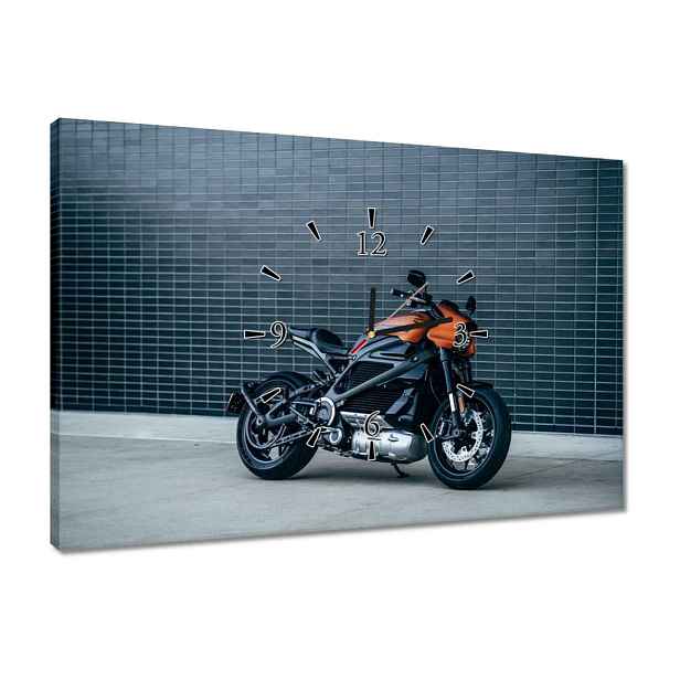 Hodiny 60x40 Harley Davidson Motocykl