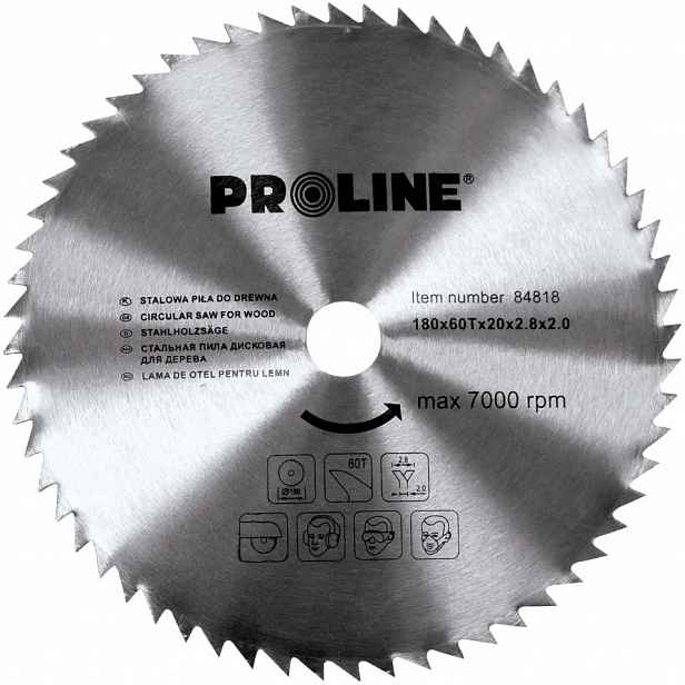 Kotoučová pila na dřevo bez karbidu 315 x 80t x 30 Proline (84831)