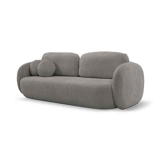 Laski Rozkládací pohovka Olio 238 cm Abriamo 07 bouclé šedá