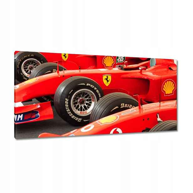 Obrazy 115x55 Červené závodní auto