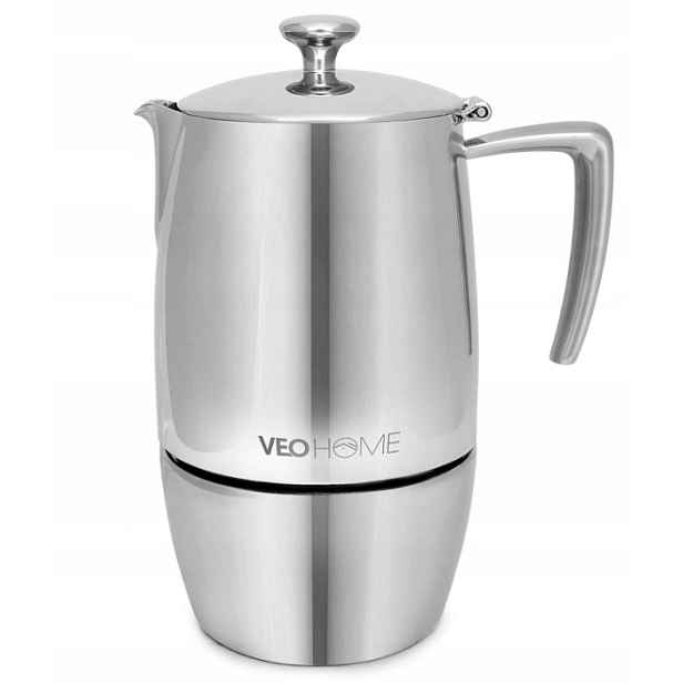 VeoHome Mokka Pot kávovar na espresso 10 šálků 500 ml