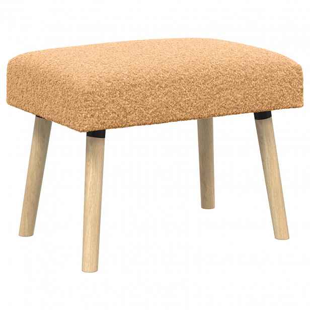 vidaXL lavice Jednobarevný Béžová 60 x 40 x 45 cm Bouclé