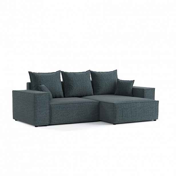 AltaBeds ROHOVÁ SEDAČKA SENSO, textil, Modrošedá