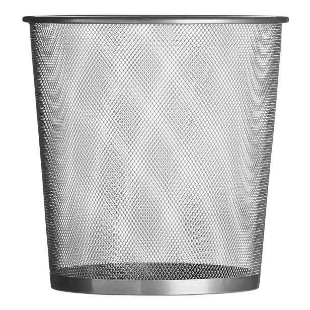 Kancelářský kovový odpadkový koš v matně stříbrné barvě 12 l Den – Premier Housewares