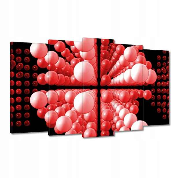 Obrazy 100x60 Červené kuličky Matrix