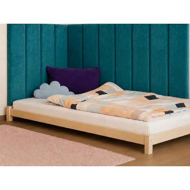 Rovný čalouněný panel na zeď VELVET extra dlouhý Zvolte barvu: Vínová, Zvolte rozměr: 20x180 cm, Uchycení na zeď: Se samolepícím suchým zipem