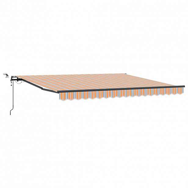 vidaXL Stahovací markýza Vícebarevný 400 × 350 cm Polyester