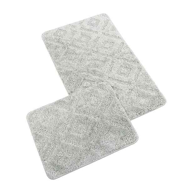 Bellatex Sada Koupelnových předložka bez výkroje  BANYSILVER světle šedá, 60 x 100, 60 x 50 cm