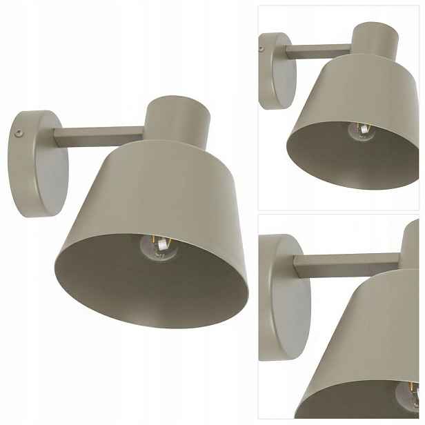 Zelená nástěnná lampa Dunka je moderní nad zrcadlem v koupelně Sigma Lighting
