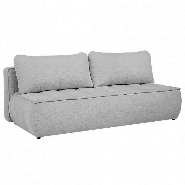 Beautysofa ROZKLÁDACÍ POHOVKA Doris s funkcí spaní a úložným prostorem, systém DL, světle šedá