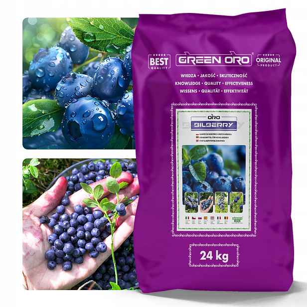 Hnojivo pro americkou borůvku 24 kg dlouhodobě působící až 100 dní Oro Bilberry