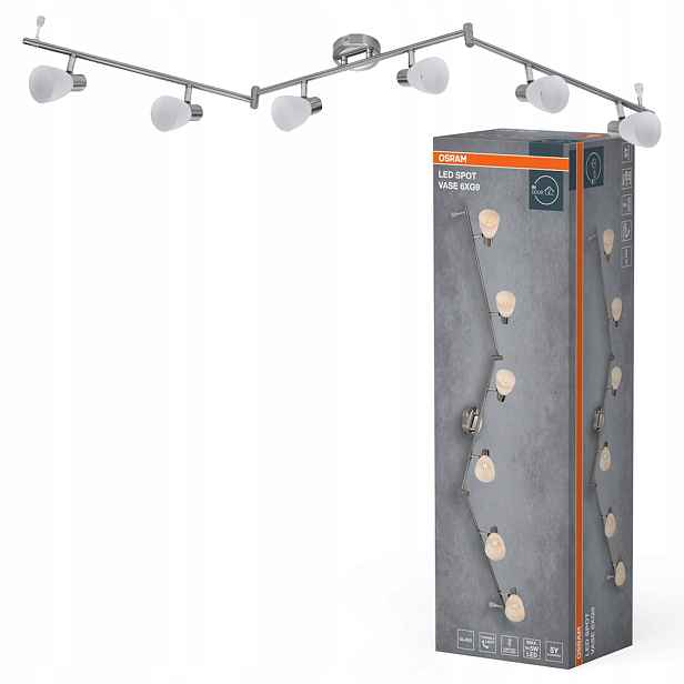 Nástěnná lampa stropní svítidlo Led reflektor Spot G9 Chrom Vase Osram