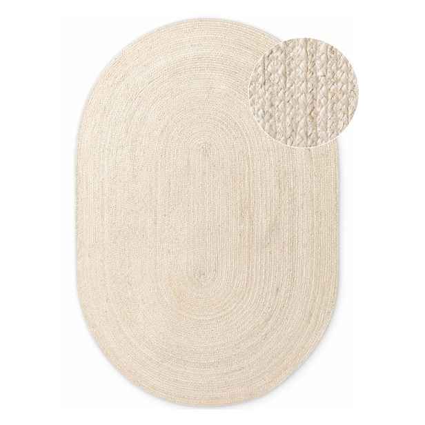 Oboustranný/ručně tkaný jutový koberec ve světle přírodní barvě 160x230 cm Braided – Hanse Home